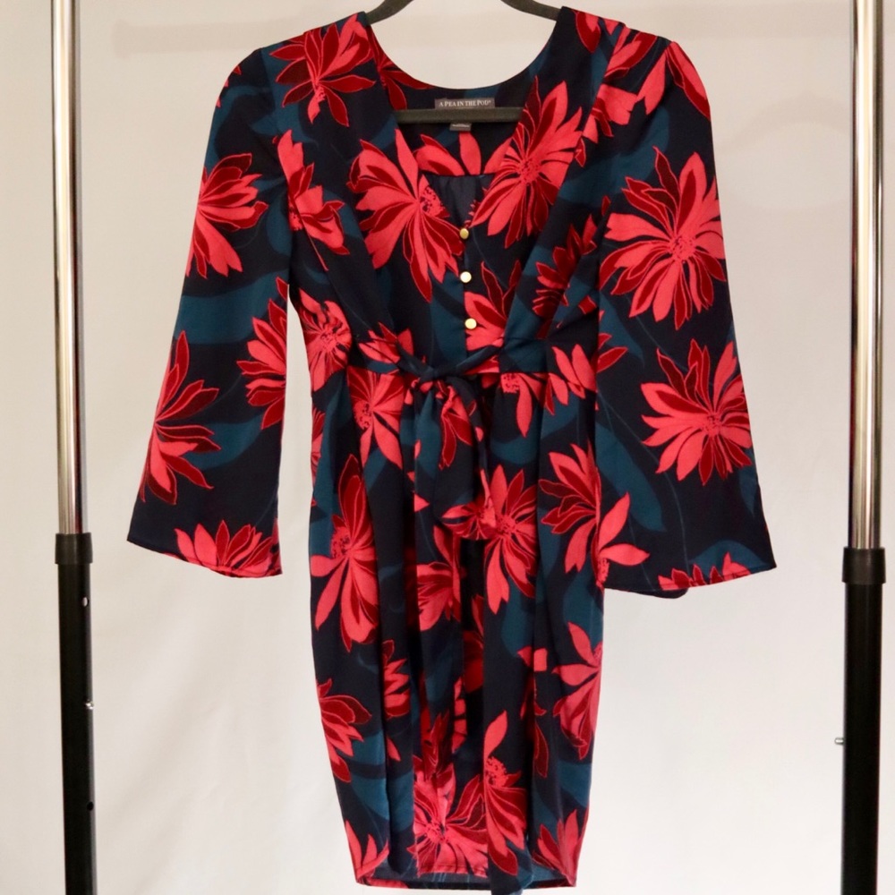 A Pea in The Pod Floral Print Maternity Blouse